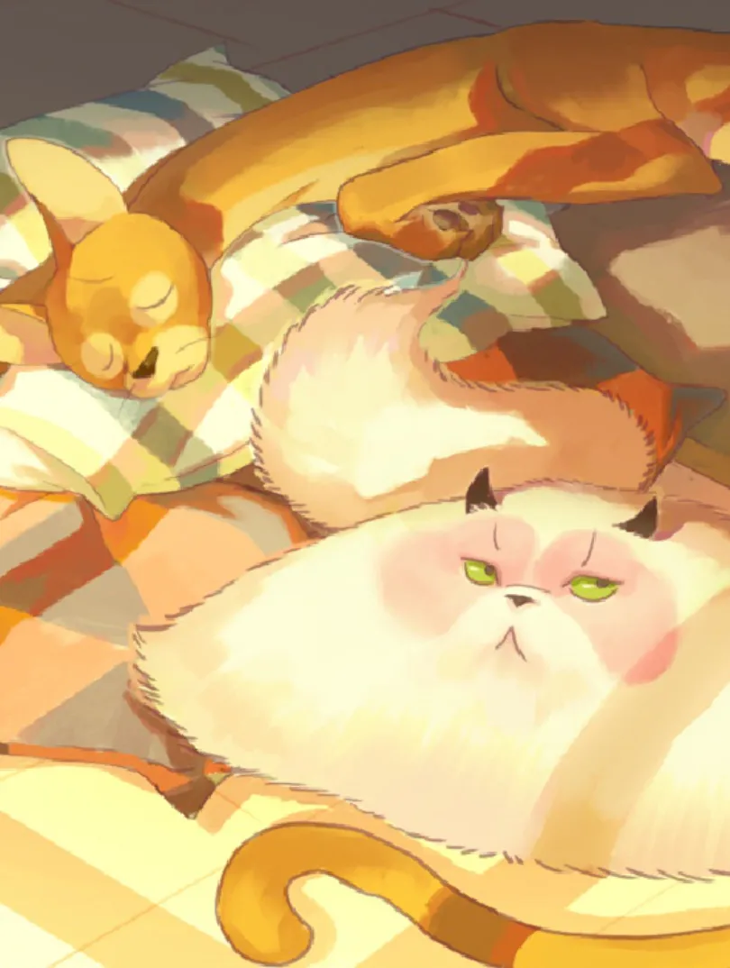 一滩猫与一根猫条漫
